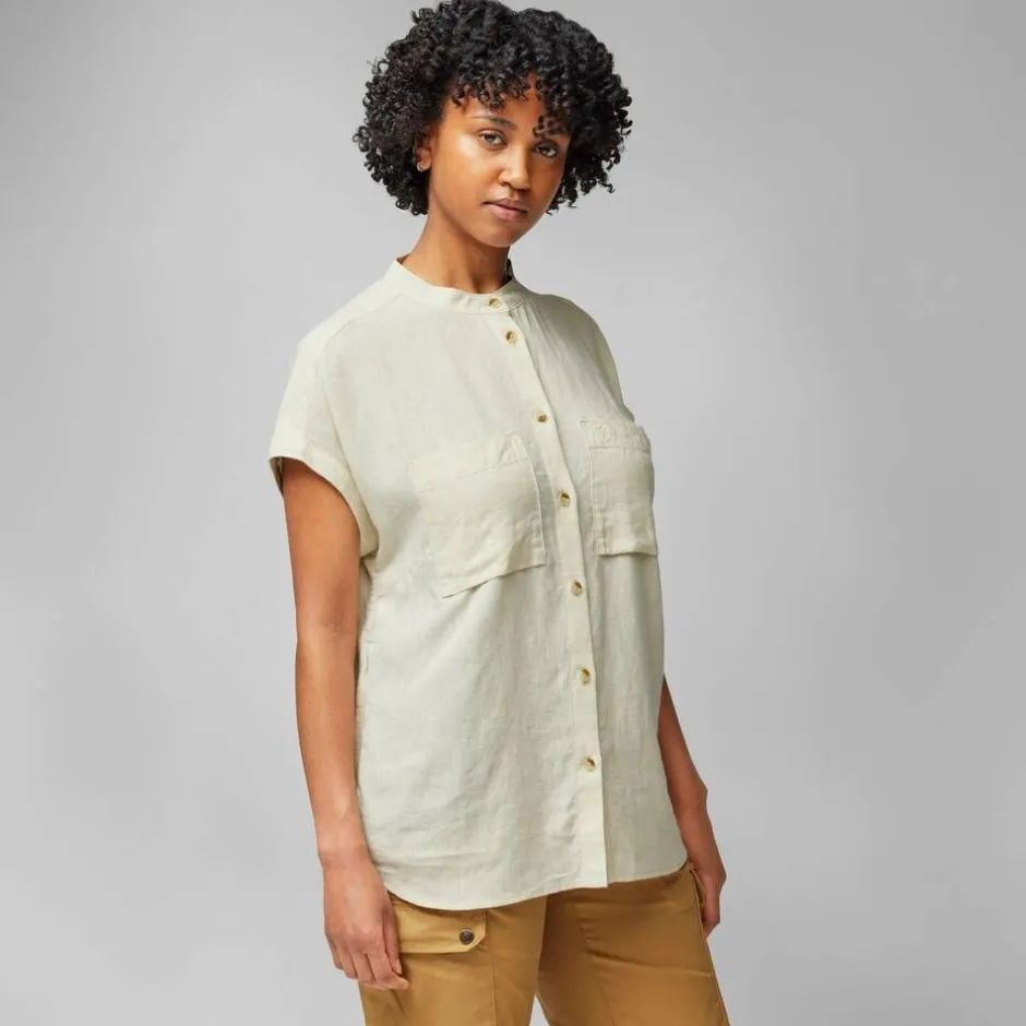 Fju00e4llru00e4ven Paidat, Neuleet Ja Topit*Fjällräven paita Övik Hemp Shirt SS W 300 Dusty Rose