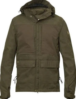 Fju00e4llru00e4ven Vaellus- Ja Metsästysvaatteet|Ulkoilu*Fjällräven takki Lappland Hybrid men 633 Dark Olive