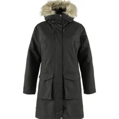 Fju00e4llru00e4ven Takit|Talvitakit*Fjällräven takki Nuuk Lite Parka W 550 Black