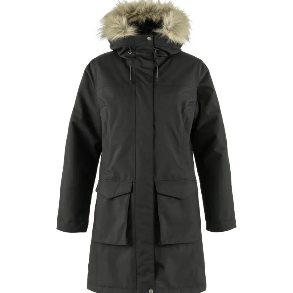 Fju00e4llru00e4ven Takit|Talvitakit*Fjällräven takki Nuuk Lite Parka W 550 Black