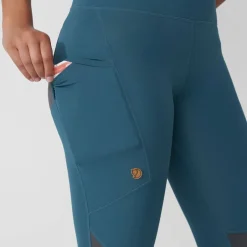 Fju00e4llru00e4ven Housut*Fjällräven tights Abisko Trekking Pro W 550-048 Black-Iron Grey