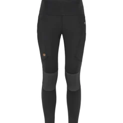 Fju00e4llru00e4ven Housut*Fjällräven tights Abisko Trekking Pro W 550-048 Black-Iron Grey