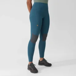 Fju00e4llru00e4ven Housut*Fjällräven tights Abisko Trekking Pro W 550-048 Black-Iron Grey