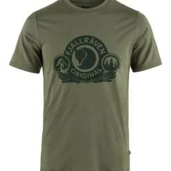 Fju00e4llru00e4ven Paidat Ja Neuleet*Fjällräven t-paita Abisko Wool Classic SS 625 Laurel Green
