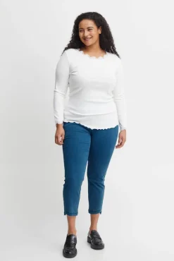Fransa Plus Shortsit Ja Caprit*caprit 20611962 200078 Denim