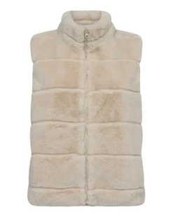 Freequent Liivit*liivi FqFoxy-waistcoat Moonbeam / Vaalea beige