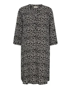 Freequent Vapaa-Ajan Mekot*mekko FqAdna-dress Black w. Moonbeam