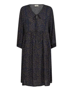 Freequent Vapaa-Ajan Mekot*mekko FqAdney-dress Navy Blazer w.Bronze brown