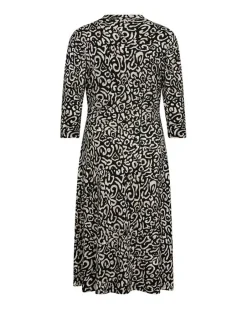 Freequent Vapaa-Ajan Mekot*mekko FqAnne-dress Black w.Star Off-White