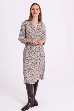 Freequent Vapaa-Ajan Mekot*mekko FqMolli-dress Moonbeam w. Black