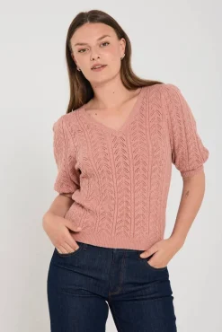 Freequent Neulepuserot*neule FqClarry-pullover Light Mahogny Melange