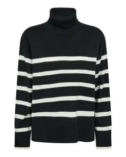 Freequent Neulepuserot*neule FqMonday Black / offwhite