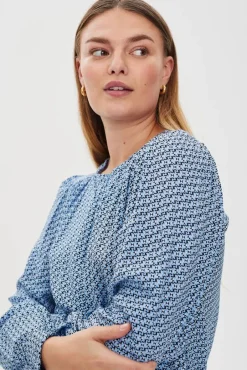 Freequent Puserot*pusero FqAdney-blouse Della robbia blue / Black