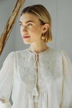 Freequent Puserot*pusero FqReva-blouse Moonbeam