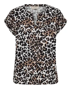 Freequent Trikoopaidat Ja Colleget*t-paita FqViva-tee 205750 Simply Taupe w. Black