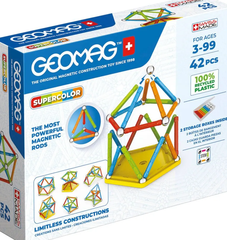 Geomag Leikkiaseet, Työkalut Ja Rakentelu*Supercolor 42 osaa