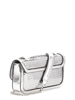 Guess Juhlalaukut*juhlalaukku Sil Kaska Mini Cnvrtable Xbody Flap Sil Silver