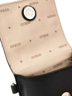 Guess Laukut Ja Kassit*laukku Bla Latona Flap Chit Chat Bla Black