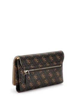 Guess Laukut Ja Kassit*laukku Bro Noelle Xbody Flap Organizer Bro Brown