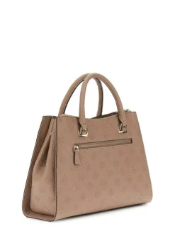 Guess Laukut Ja Kassit*laukku Dko Cresidia II Society Satchel Dko Dark Taupe Logo