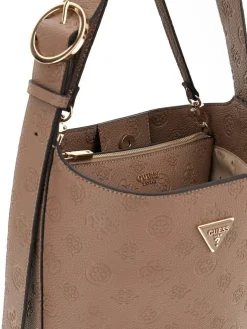 Guess Laukut Ja Kassit*laukku Dko Cresidia II Bucket Dko Dark Taupe Logo