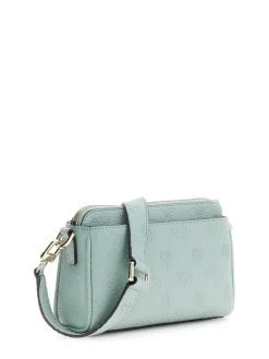 Guess Laukut Ja Kassit*laukku HWPD98 88720 Lso Cresidia II Mini Xbody Top Zip Lso Light Sage Logo