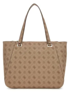 Guess Laukut Ja Kassit*laukku Ltl Calebra Tote Ltl Latte logo