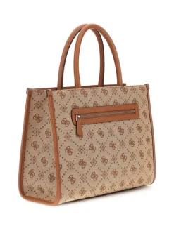 Guess Laukut Ja Kassit*laukku Ltl Neda 2 Comp Tote Ltl Latte logo