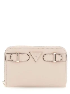 Guess Lompakot*lompakko Alm Eco Ali Slg Medium Zip Around Alm Almond