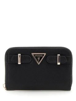 Guess Lompakot*lompakko Bla Eco Ali Slg Medium Zip Around Bla Black