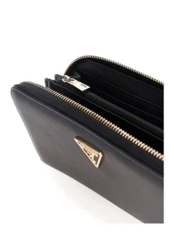 Guess Lompakot*lompakko Bla Talent Slg Large Zip Around Bla Black