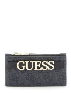 Guess Lompakot*lompakko Cgi Zamira Cardcase Cgi Coal Logo Multi