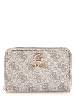 Guess Lompakot*lompakko Dko Zamira Slg Medium Zip Around Dko Dark Taupe Logo