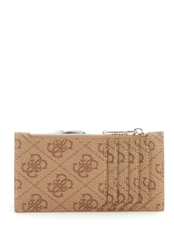Guess Lompakot*lompakko Lou Zamira Cardcase Lou Latte Logo Multi
