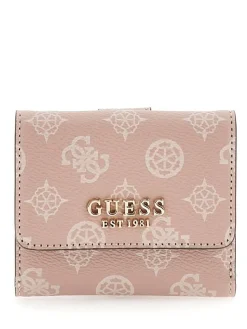Guess Lompakot*lompakko Lrl Laurel Slg Card & Coin Purse Lrl Light Rose Logo