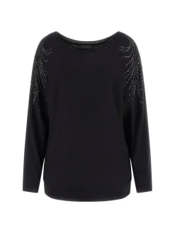 Guess Neulepuserot*neule Loretta bat sleeve JBLK Musta