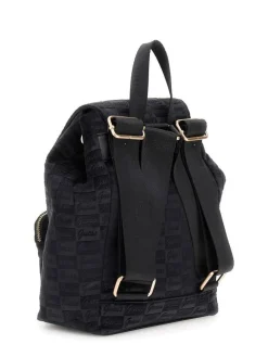 Guess Reput*reppu Jblk Velvet Backpack JBLK Jet black
