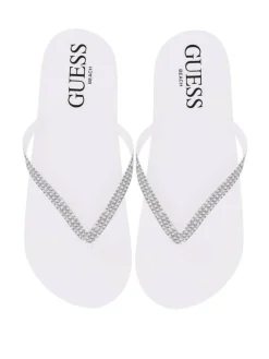 Guess Sandaalit*sandaalit G011 Flip Flop Rhinestone G011 Pure White