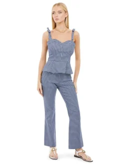 Guess Topit*toppi Vichy I71U Sini/valk ruutu