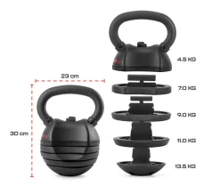 Gymstick Fitnessvälineet*kahvakuula säädettävä 13,5 kg