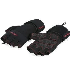 Gymstick Fitnessvälineet*rannetuelliset treenihanskat Black/red