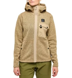 Haglu00f6fs Fleecet, Colleget Ja Hupparit*Haglöfs fleece Hede Mid Hood Women 007 Sand
