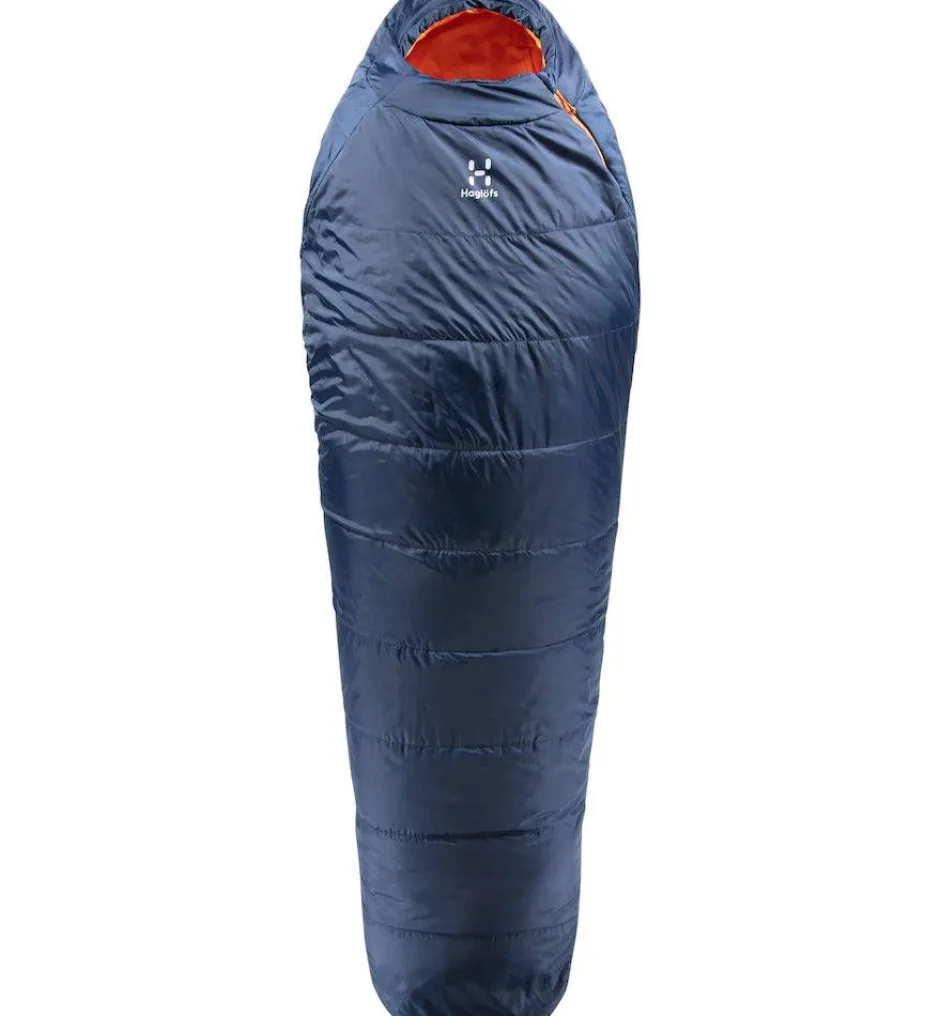 Haglu00f6fs Makuupussit Ja -Alustat*Haglöfs makuupussi Tarius -5 4GW Midnight Blue/Tangerine