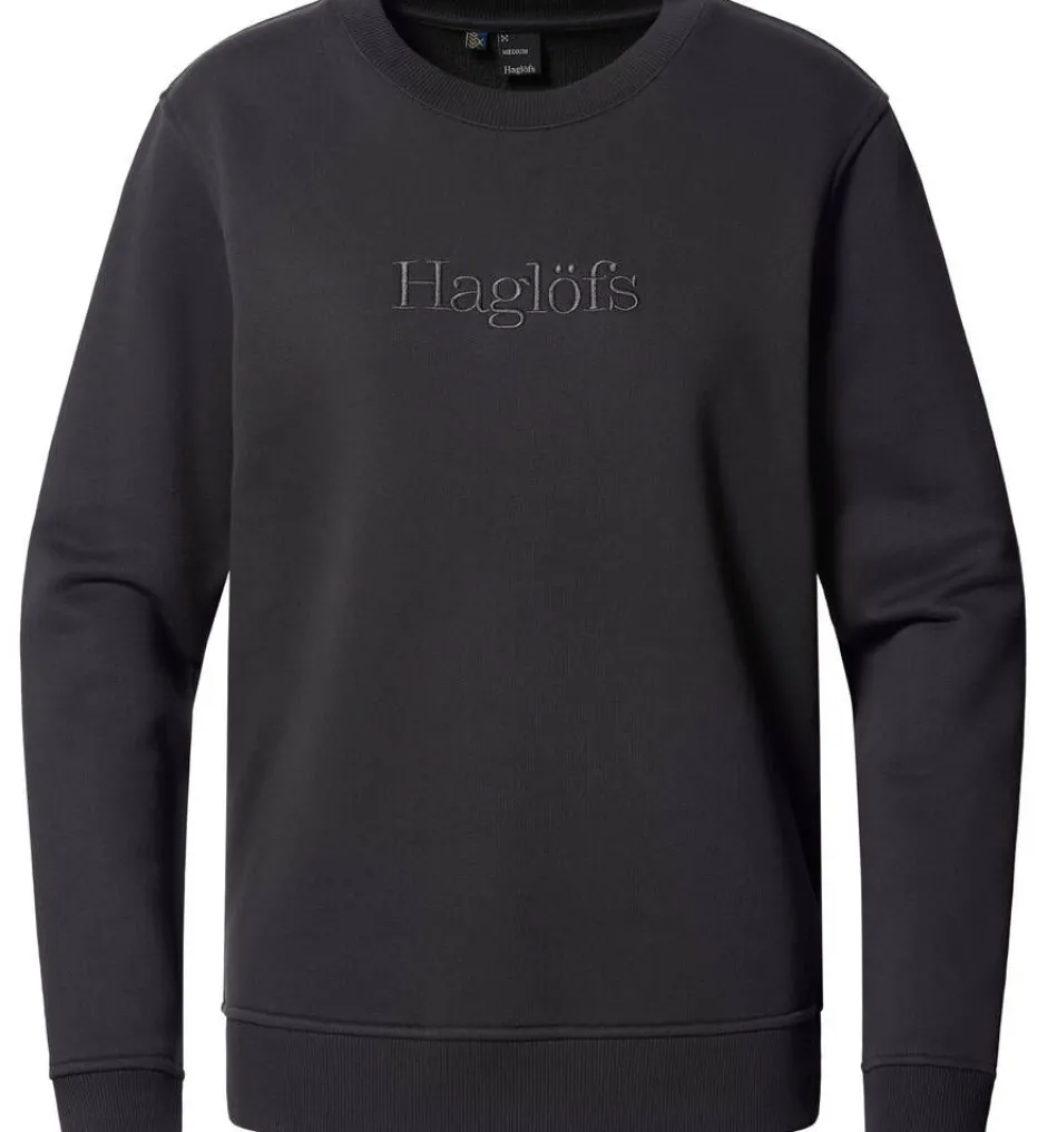 Haglu00f6fs Fleecet, Colleget Ja Hupparit*Haglöfs paita Crewneck W 2C5 TRUE BLACK