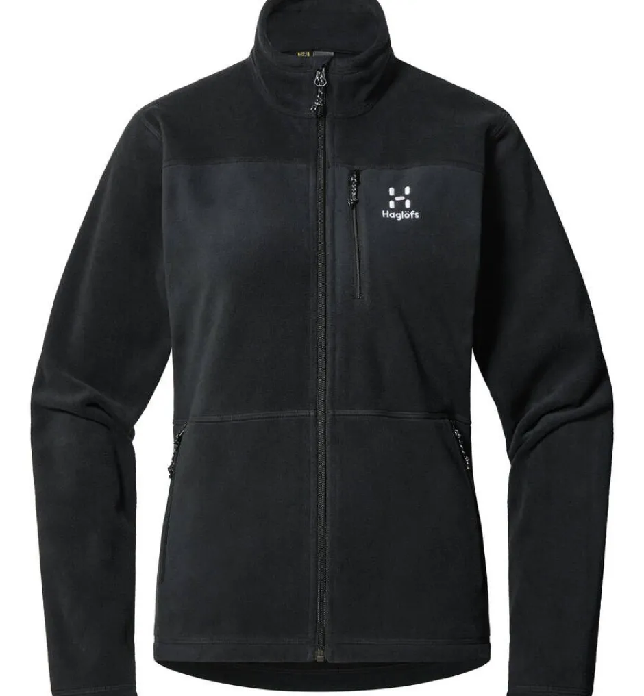 Haglu00f6fs Fleecet, Colleget Ja Hupparit*Haglöfs takki Kaise Mid Jacket W 2C5 TRUE BLACK
