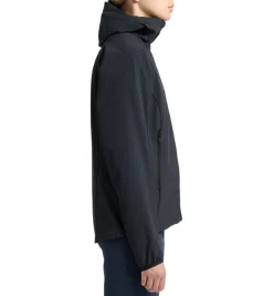 Haglu00f6fs Fleecet, Colleget Ja Hupparit*Haglöfs takki Move Softshell Hood Women 2C5 TRUE BLACK
