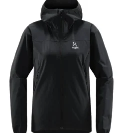Haglu00f6fs Fleecet, Colleget Ja Hupparit*Haglöfs takki Move Softshell Hood Women 2C5 TRUE BLACK