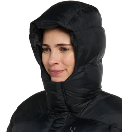 Haglu00f6fs Takit|Talvitakit*Haglöfs takki Puffy Mimic II Hood W 2C5 TRUE BLACK