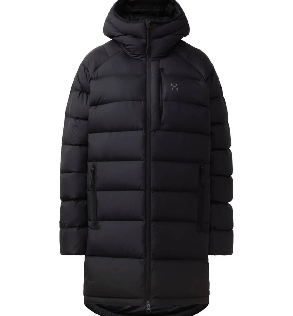 Haglu00f6fs Takit|Talvitakit*Haglöfs takki Rosson Down Parka W 2C5 TRUE BLACK