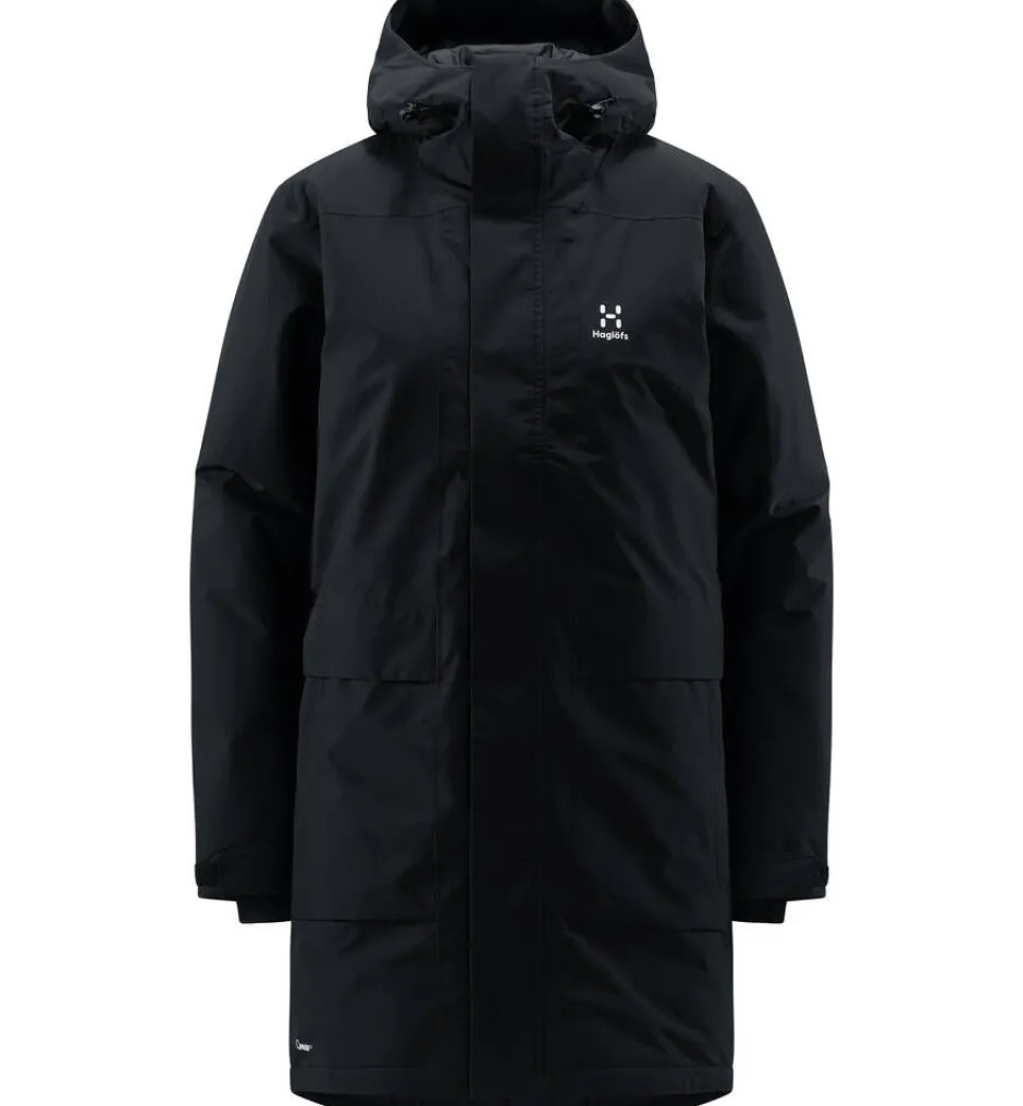 Haglu00f6fs Takit|Talvitakit*Haglöfs takki Salix Proof Mimic Parka W 2C5 TRUE BLACK